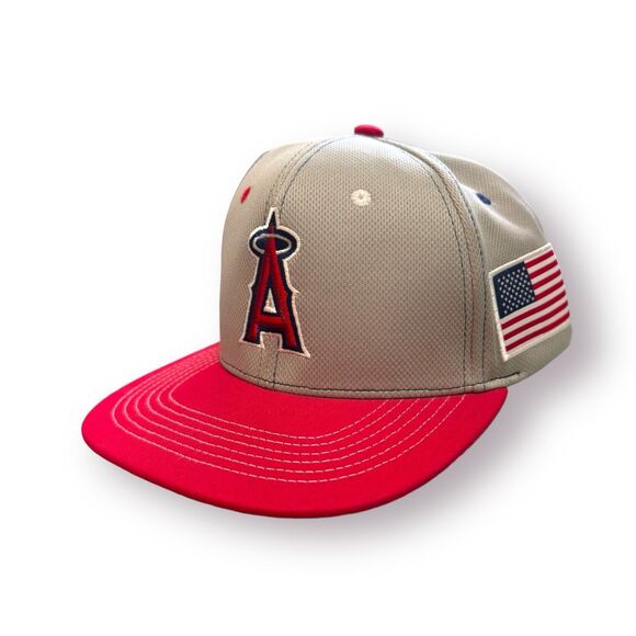 Anaheim Angels Baseball Snapback American Flag Hat Patriotic USA - Picture 4 of 6